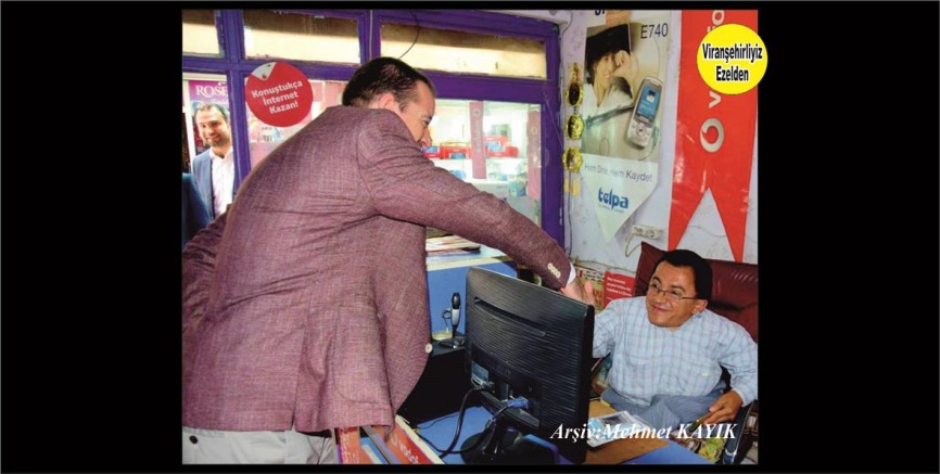 Şanlıurfa Milletvekili Dr. Halil Özşavlı, Viranşehir’de esnaf Gezilerinde Bedensel Engelli  Şeyh Şükrü’yü İşyerinde Ziyaret ederek Sorunlarını Dinledi