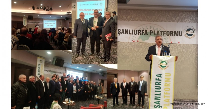ŞANLIURFA PLATFORMU’NDAN ‘’MESLEĞİNDE EN İYİLER’’ ÖDÜLÜ