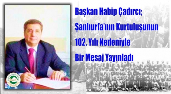 ŞANLURFA PLATFORMU'NDAN 11 NİSAN KURTULUŞ MESAJI