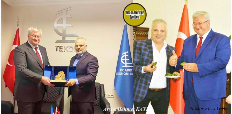 Ticaret ve Ekonomi Kulübü Genel Başkanı Mehmet Ulutaş ve  Ukrayna Dışişleri Bakanı Yeni olarak Atanan Dostu Arkadaşı Andrii Syhbiha