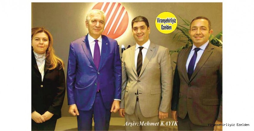 Türkiye Kakınma Bankası Genel Müdürü İbrahim Halil Öztop ve Onu Ziyarete Gelen İstanbul Sanayi ve Ticaret Odası Başkanı Erdal Bahçıvan