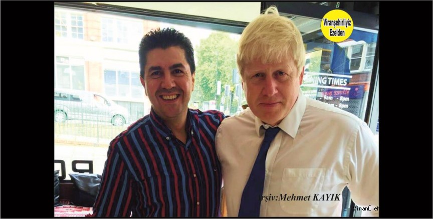 Uzun Yıllar İngiltere’de Yaşamış, Hüseyin Keskinbıçak ve İngiltere Eski Başbakanı Boris Johnson