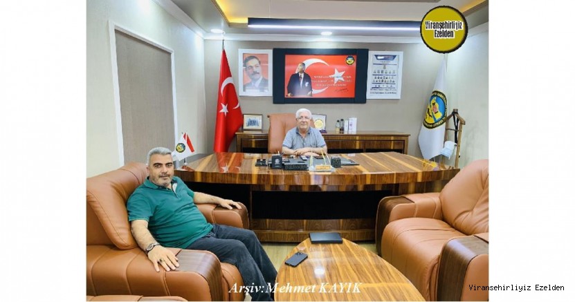 Viranşehir Ak Parti İlçe Başkanı Ali Tekin ve Viranşehir Esnaf Kefalet Kredi Koop. Başkanı Halit Karatepe