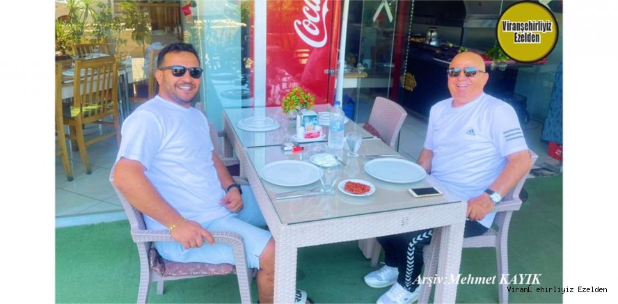 Viranşehir Bayiiler ve Bakkallar Esnaf Odası Başkanı Eyyüp Kuranlıoğlu ve Arkadaşı Kadir Elkatmış