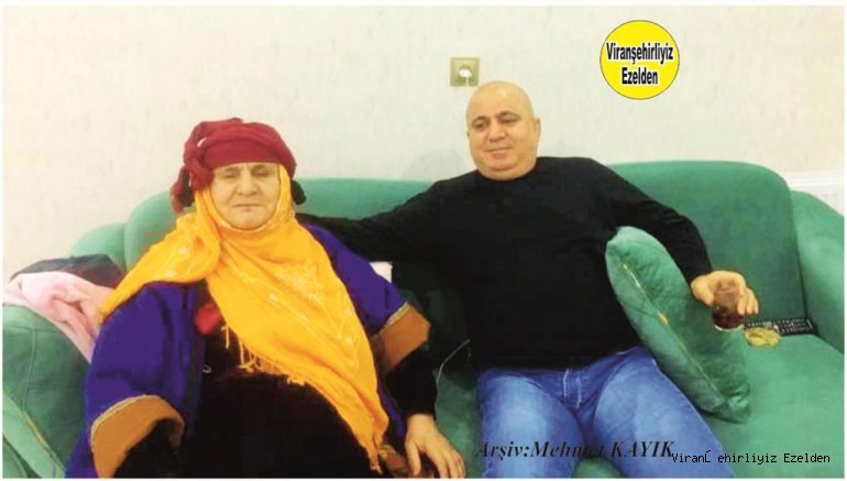 Viranşehir Bayiler ve Bakkallar Odası İlçe Başkanı Eyyüp Kuranlıoğlu ile Annesi Merhume Hılva Kuranlıoğlu