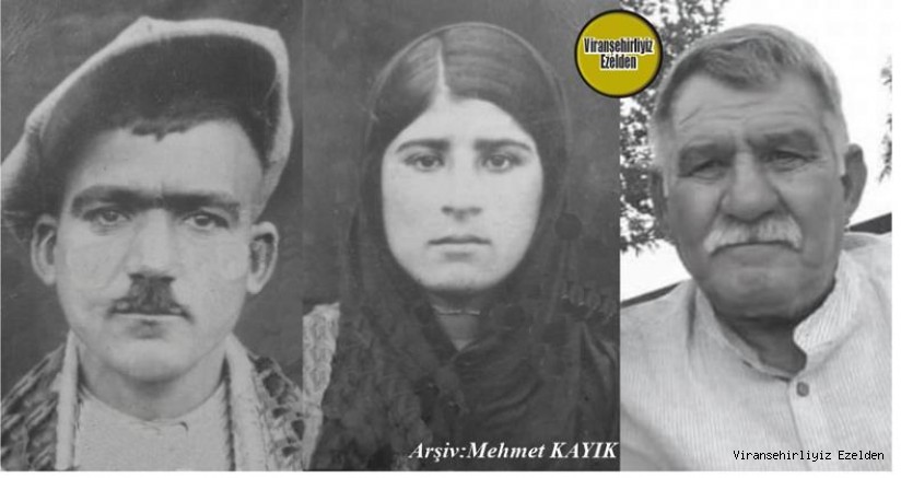Viranşehir Bekçi Eyyüp olarak tanınan, Merhum Eyyüp Cankat, Eşi Merhume Nura Cankat ve Oğlu Merhum Mehmet Sabri Cankat