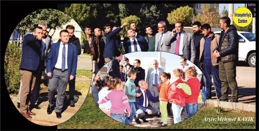 VİRANŞEHİR BELEDİYE BAŞKAN VEKİLİ ÇİMŞİT PARKLARI İNCELEDİ