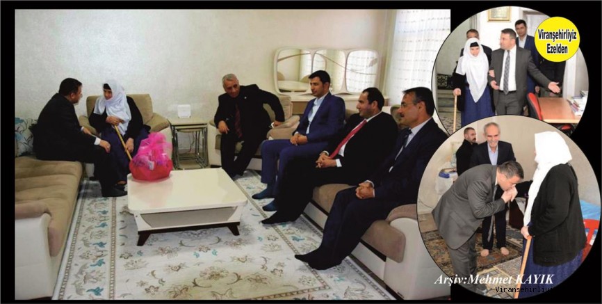 VİRANŞEHİR BELEDİYE BAŞKAN VEKİLİ ÇİMŞİT’TEN  90 YAŞINDAKİ SULTAN NİNEYE ZİYARET