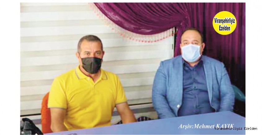 Viranşehir Belediye Başkanı Salih Ekinci ve Viranşehir Engelliler Derneği Başkanı Şeyhmus Belca