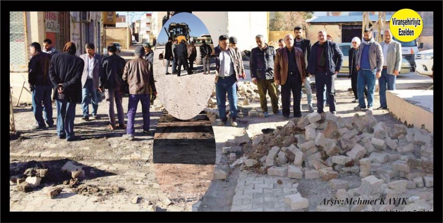 VİRANŞEHİR BELEDİYESİ HALKI MEMNUN EDEBİLMEK İÇİN İLÇE MERKEZİNDE KİLİTLİ PARKE ÇALIŞMALARINA ARALIKSIZ DEVAM EDİYOR