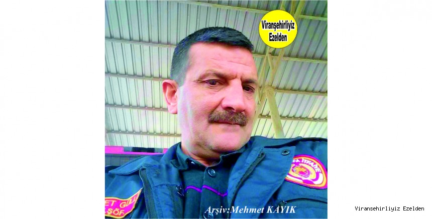 Viranşehir Belediyesi İtfsiye Müdürlüğü Personellerinden, İtfaiye Eri Nusret Güllü