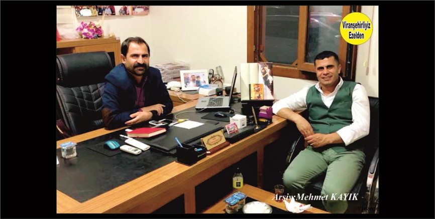 Viranşehir Belediyesi Temizlik işleri Kordinatörü Kemal Ardin ve Dila Düğün Sarayı İşlemetcisi Mustafa Demirel