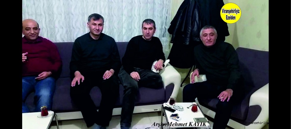 Viranşehir Belediyesinde Yıllarca Birlikte Görev yapmış, Emin Mızraklı, İlhan Akbaş, Ayhan Sürücü ve Arkadaşı