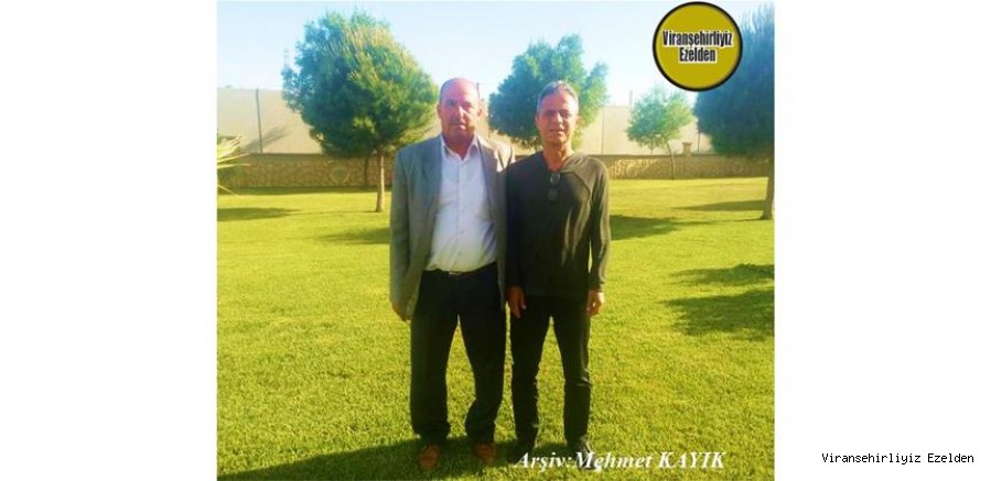Viranşehir Belediyesinde Yıllarca Birlikte Görev yapmış, Sevilen Değerlerimizden olan, Mustafa Akmeşe ve Arkadaşı İbrahim Kahraman