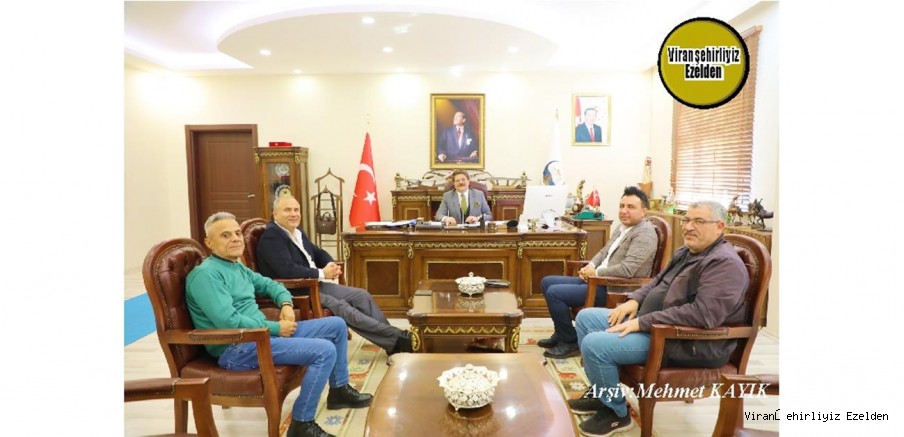  Viranşehir Belediyespor Futbol Kulübü Yöneticisi Belediye Başkan Yardımcılarından Yılmaz Gözen, Süleyman Çelik, Mahmut Güldaş ve Mustafa Akmeşe 
