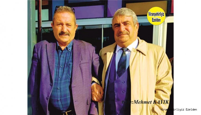Viranşehir Belediyespor Kulübü Başkanı Mahmut Ekinci ve Giyim Sektöründe Hizmet veren Aslan Gönüllü