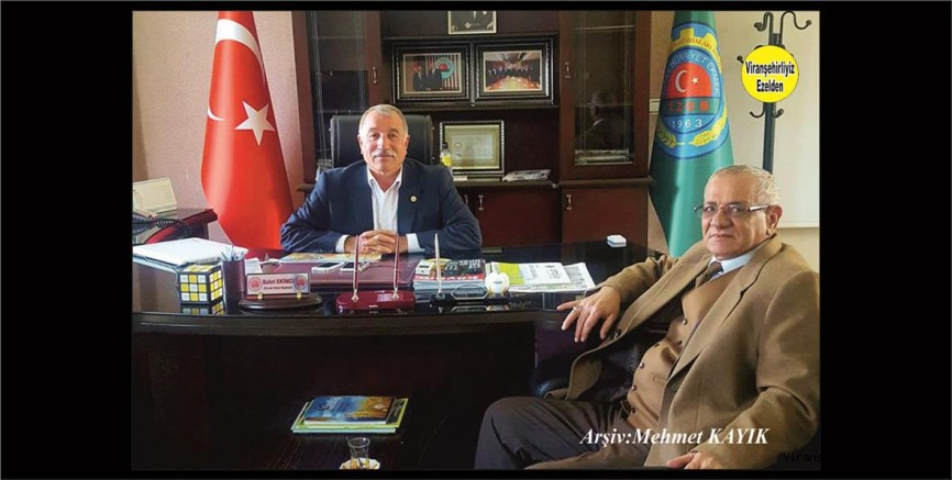 Viranşehir CHP İlçe Başkanı Remzi Taylan ve Viranşehir Ziraat Odası Başkanı Bahri Ekinci