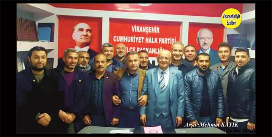 Viranşehir CHP İlçe Başklanlığı 31 Mart 2019 da yapılacak Yerel Seçimler Öncesi İlçe Başkanı Remzi Taylan Başkanlığında Belediye Başkan adayı Şeyhmus Dodukalnlıoğlu, Meclis Üyesi Aday Adayları