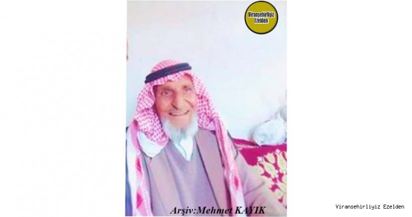 Viranşehir’de 16 Aralık 2020 Günü Vefat etmiş, Hacı Şükri (Eliflehe) olarak tanınan, Sevilen İnsan Merhum Hacı Şükri Ekinci(Eliflehe)