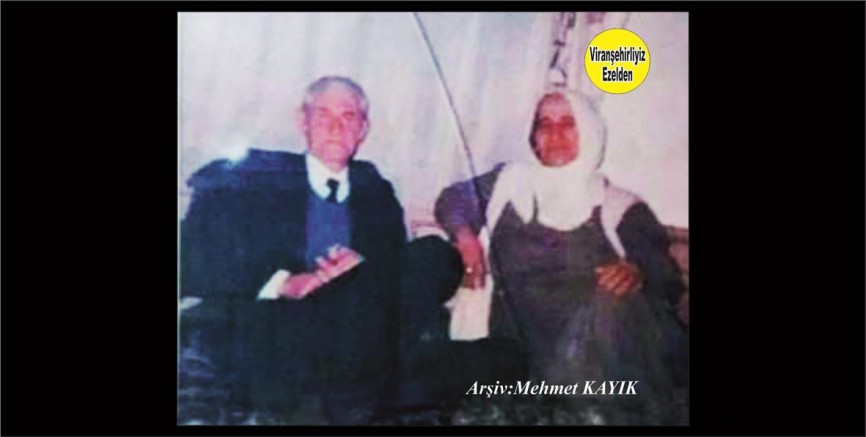 Viranşehir’de Arzuhalcı Muhittin olarak tanınan Muhittin Akdoğan ve Eşi Merhume Yaşar Akdoğan