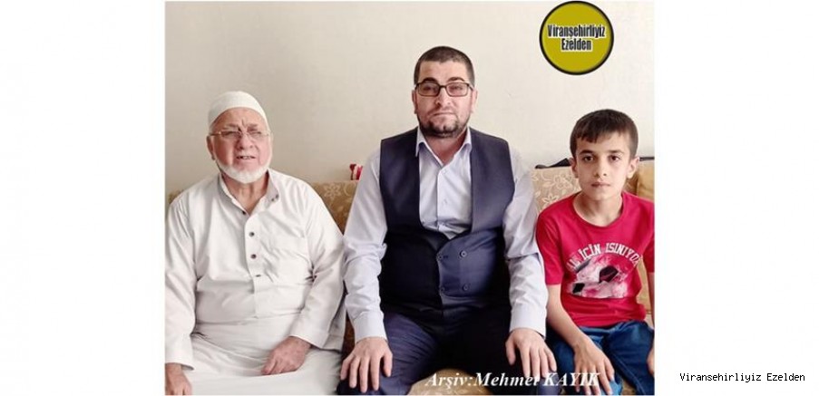 Viranşehir’de Bazı Camilerde İmamlık yapmış, Sevilen Güzel İnsan Abdulbaki Alkan(Abdulbaki Hoca), Oğlu Eşref Alkan ve Torunu