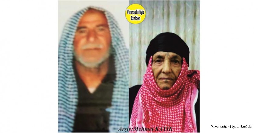 Viranşehir’de Bekirê Şeyh Sılo olarak tanınan, Sevilen İnsan Merhum Bekir Kutlu ve Eşi Feride Kutlu(Metta Perdê)