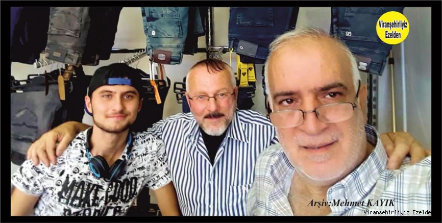 Viranşehir’de En Eski Giyim Mağazası İşletmecilerinden Olan İlhan Yılnur, Mahsum Kılınç ve Oğlu