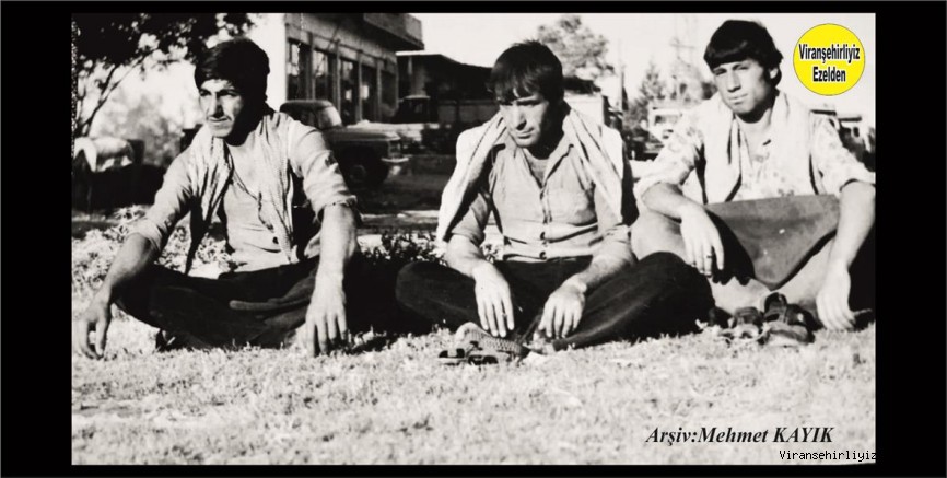 Viranşehir’de Hal Pazarının Eski Emektarlarından olan  Merhum Mehmet(Zabıta Mıho) Güngör, Merhum Ahmet Seyrek ve Arkadaşları Bilal