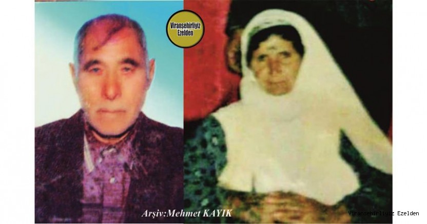 Viranşehir ‘de Hammê Musa olarak tanınan Merhum Mehmet Kederli ve Eşi Zekiye Kederli(Zekkâ Mîho)