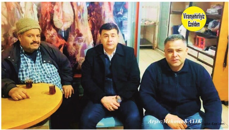 Viranşehir’de Kasap İbo olarak tanınan İbrahim Açık, Arkadaşı İdris Aslan Şıhanlıoğlu ve Yeğeni Bülent Açık