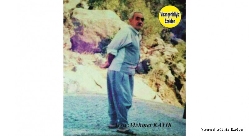 Viranşehir’de Mahmude Imyana olarak tanınan Beyefendi değerli İnsan Merhum Mahmut Bayram