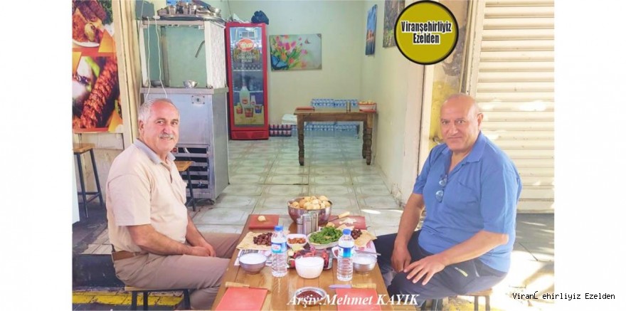 Viranşehir’de Nalburiye - Hırdavat Sektöründe Esnaflık Yapmış, Sevilen İnsan Hacı Hüseyin Tatar ve Arkadaşı Emekli Nüfus Müdürü Mahmut Nedim Can