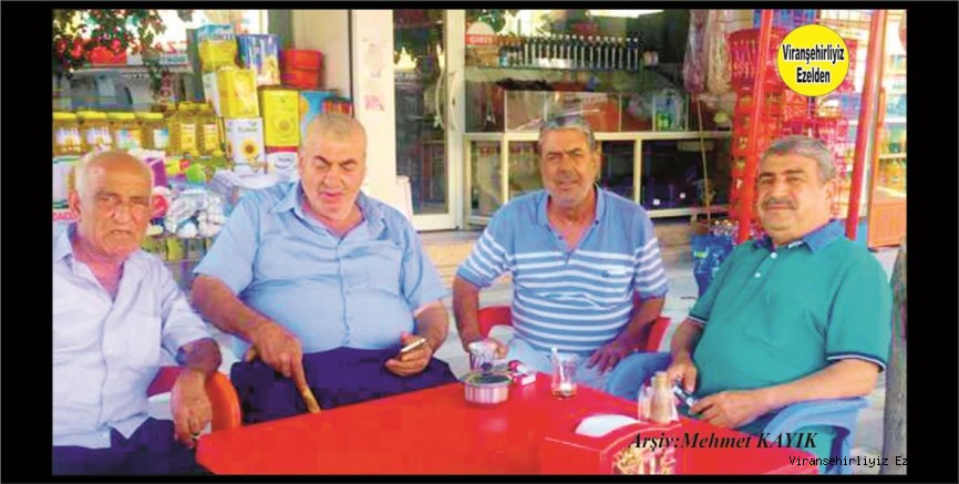Viranşehir’de Nuri Hoca Olarak Tanınan Nuri Salmaş, Halil Özkilavuz, Aslan Gönüllü ve Arkadaşı