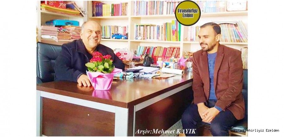 Viranşehir’de Okul Müdürü Olarak Görev Yapmış, Sevilen İnsan Emekli Öğretmen Nusret Gönüllü ve Eski Öğrencisi Ali Çakan