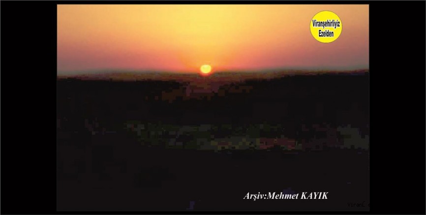 Viranşehir'de Şafak Sökerken Çekilmiş Bir Fotoğraf  