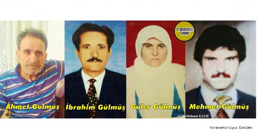 Viranşehir’de Sevilen Güzel Ailesinden Biri olan, GÜLMÜŞ Ailesi Fertlerinden Viranşehir Kaymakamlığından Emekli, Merhum İbrahim Gülmüş, Kardeşi Vergi Dairesinden Emekli Memur Merhum Ahmet Gülmüş