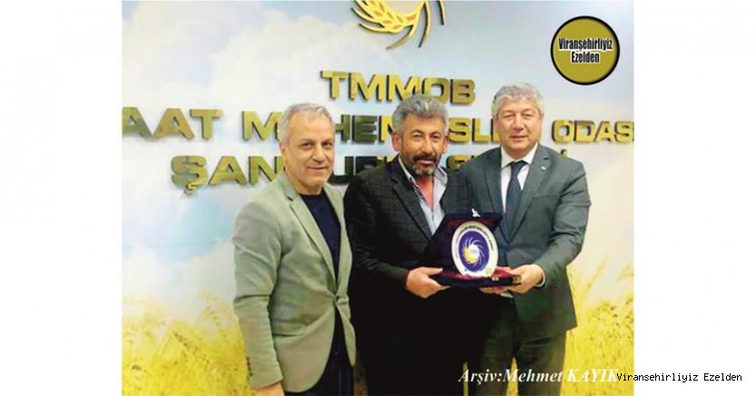 Viranşehir’de Tarım Sektöründe Yıllarca Başarılı çalışmalar yapmış, Sevilen, İyi İnsan Halil Kuran'a Plaket Takdim edildi.