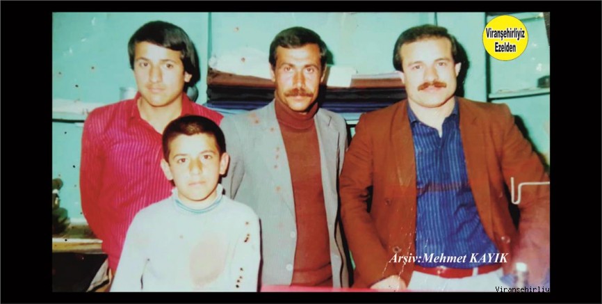 Viranşehir’de Terzi Necat olarak tanınan Usta Terzi Necat Ölçer, Adnan Taylan, Sedat Ölçer ve Ahmet Ölçer