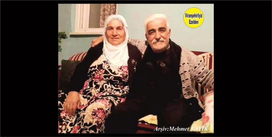 Viranşehir’de Tesbikçi Bilal olarak tanınan Merhum Bilal Aktuğ ve Eşi