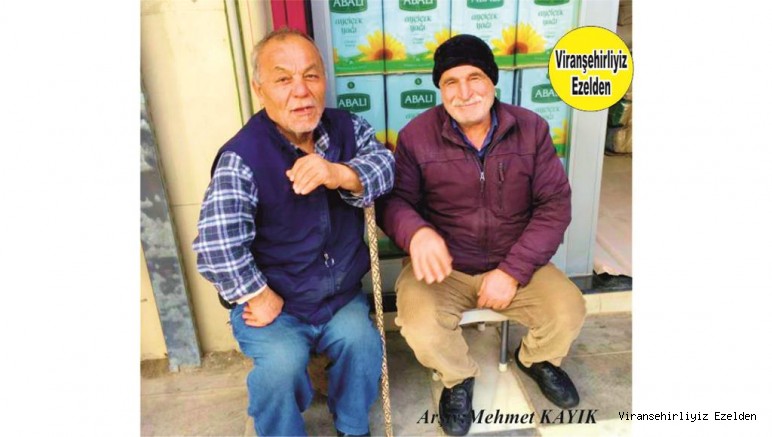 Viranşehir’de Xallo Abacı olarak tanınan Sevilen Esnaflarımızdan olan, Hacı Halil Besli ve Cuma Özaslan