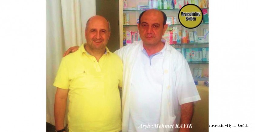 Viranşehir’de Yıllarca Eczacılık yapmış, Sevilen, Sayılan Beyefendi İyi İnsan Eczacı Turan N. Kunt ve Araştırmacı-Yazar “SOGAN KABUKLARI “ Kitabının Yazarı Muzaffer İris