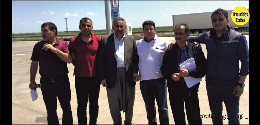 Viranşehir’de Yıllarca Kanaat Önderliği yapmış, Sevilen İnsan Hacı Hadi Kuran, Tedaş Şefi Hamit Eren, Arıza Şefi Ömer Uğraş ve Arkadaşları