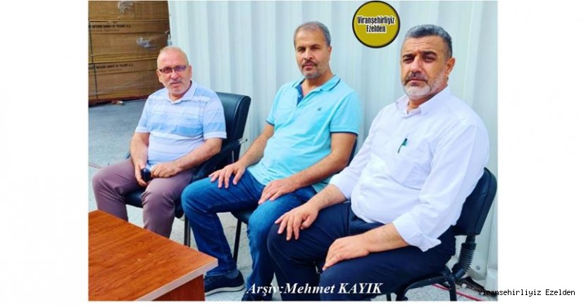 Viranşehir’de Yıllarca Lise Müdürlüğü yapmış, Sevilen İnsan Zeynelabidin Eski, İş İnsanı Hacı Şeyhmus Dolaş ve Sayfamızın Genel Yayın Yönetmeni Mehmet Kayık
