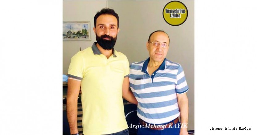Viranşehir’de Yıllarca Öğretmenlik yapmış, Emekli Öğretmen İbrahim Halil Taylan  ve Eski Öğrencisi şu an Meslektaşı olmuş Öğretmen Cemal Yumru