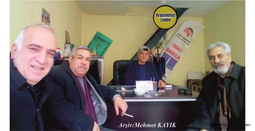 Viranşehir’de Yıllarca Öğretmenlik yapmış, Öğretmen Şeyhmus Kaplan, Öğretmen Mehmet Pirinç, Emekli Banka Müdürü Süleyman Torunlu ve Esnaf İlhan Yılnur