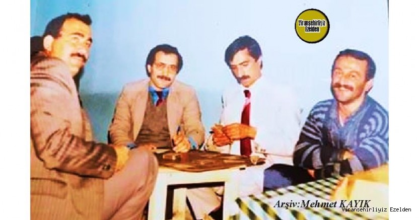Viranşehir’de Yıllarca Öğretmenlik yapmış, Sevilen İnsanlarımızdan, Öğretmen Mehmet Salih Dursun, Öğretmen Halil Taylan, Öğretmen Taylan ve Öğretmen Bülent Laleoğlu