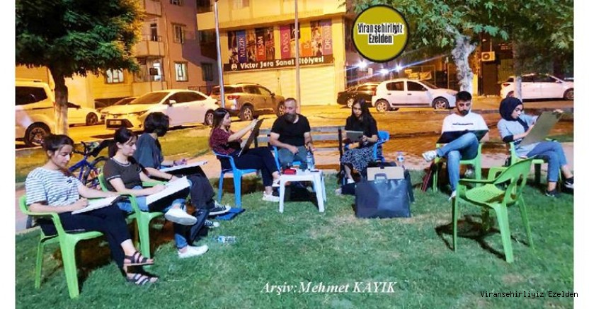 Viranşehir’de Yıllarca Ressam olarak Öğrencilerine Resim Kursu vermiş, Sevilen İnsan Baran Anyuğ ve Öğrencileri