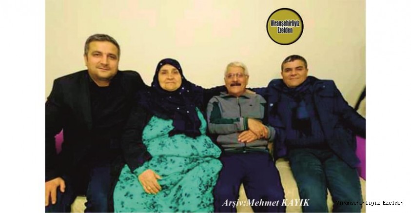Viranşehir’de Yıllarca Sümerbank Müdürlüğü yapmış, Sevilen İnsan Mehmet Güllü, Eşi Çocukları Mithat Güllü ve Mahmut Güllü