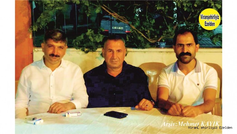 Viranşehir Dila Sultan Düğün Salonu İşletmecisi Mustafa Demirel, Muhtar Ömer Ekinci ve Yalçın Aydoğan