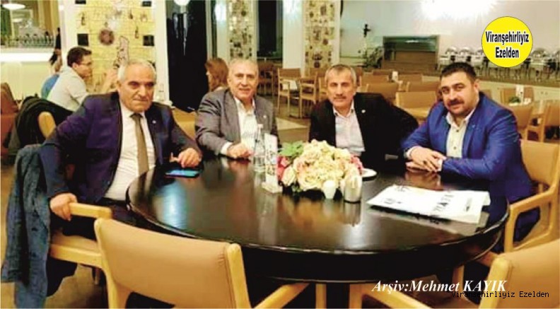 Viranşehir’e Yaptığı Sayısız Hizmetleri  Sevilen, Sayılan Değerli Eski Milletvekilimiz Mehmet Akyürek, Şefik Çapa, Şeyhmus Demirel ve Abdurrezzak (Apo Yüksel)Yüksel